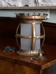 A 19th Century Bronzed Copper Lantern