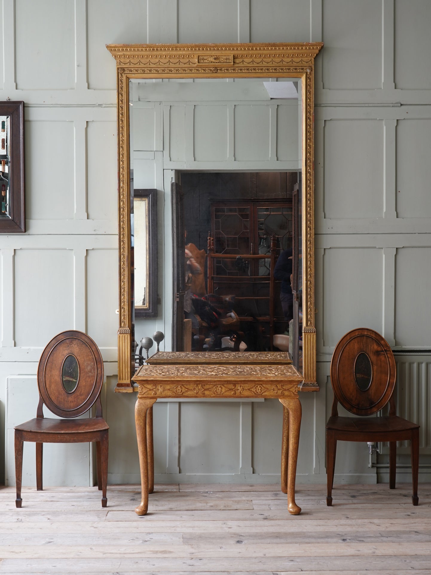 A Late 1830s Gilt Overmantel Mirror