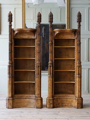 A Pair of 19th Century Gothic Bookcases