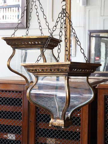 A Pair of 19th Century Bronze Lanterns