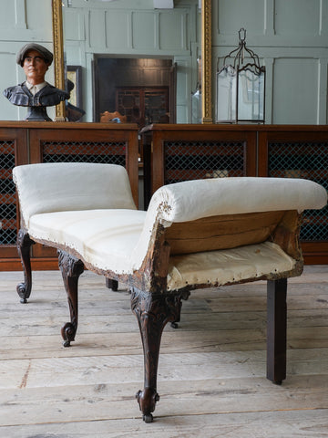 A George III Mahogany Window Seat