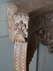 An Early 19th Century Limed Oak Console Table