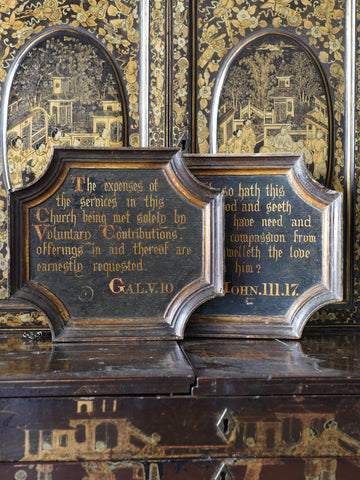 A Pair of 19th Century Church Boards