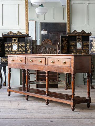 An 18th Century Welsh Oak Dresser Base