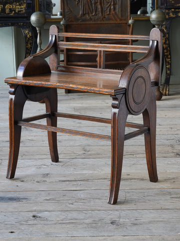 An Oak Hall Stool By James Shoolbred