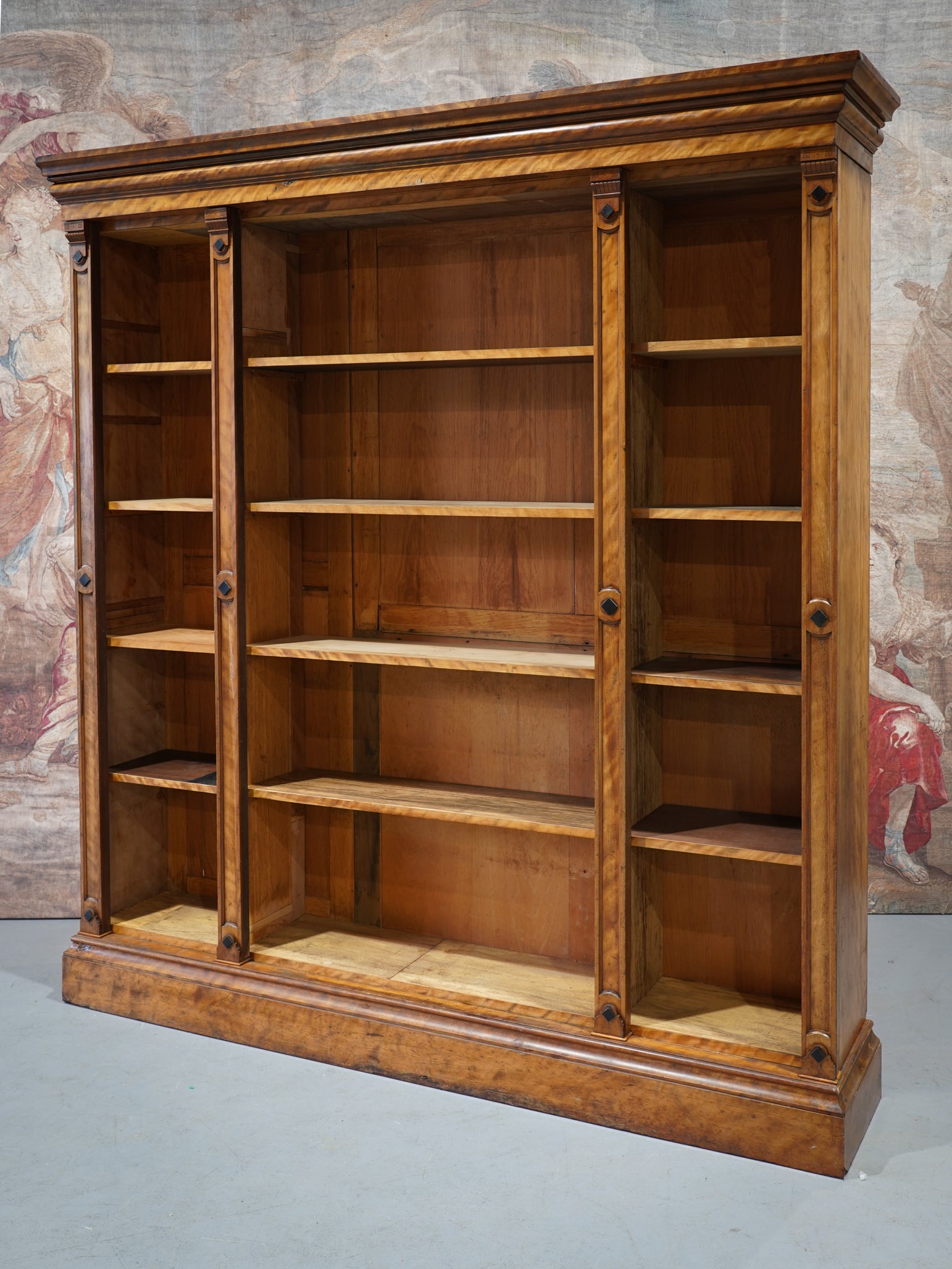 A 19th Century Burr Maple Bookcase