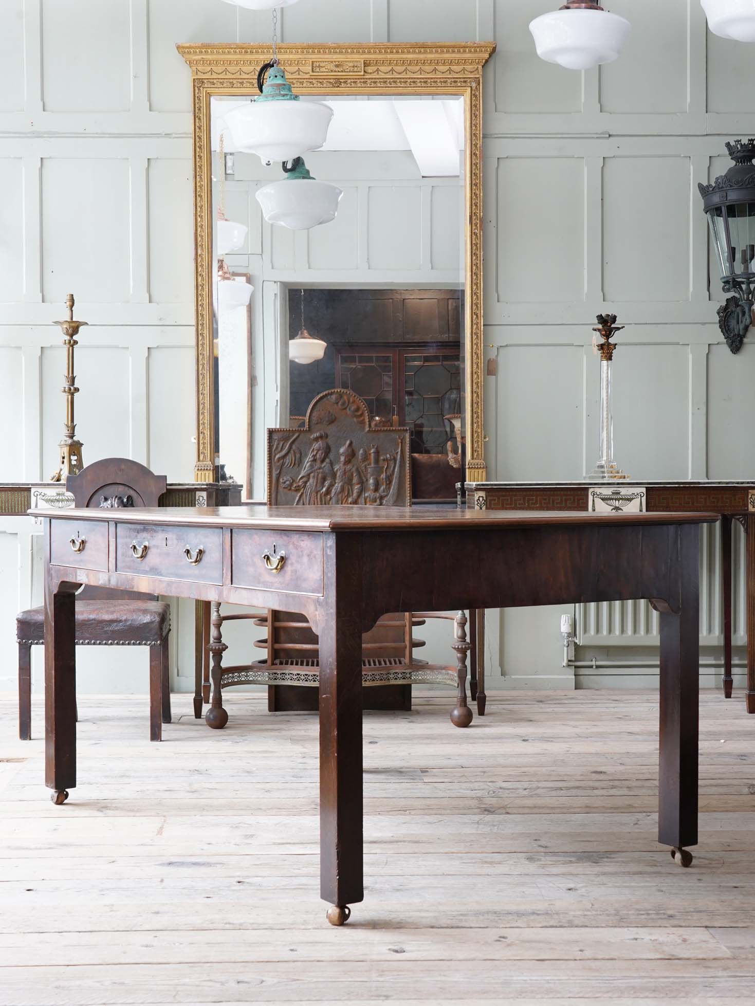 A George II Mahogany Library Table