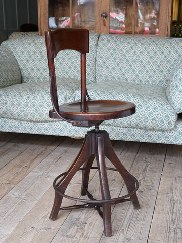 A 19th Century Mahogany Draught mans Task Chair