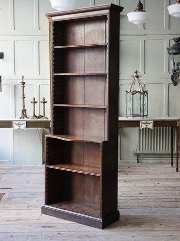 A George III Oak Open Bookcase