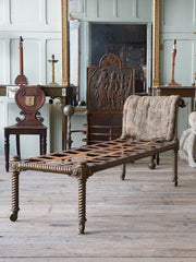 A 19th Century Brass Day Bed