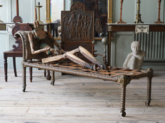 A 19th Century Brass Day Bed