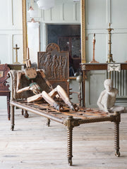 A 19th Century Brass Day Bed