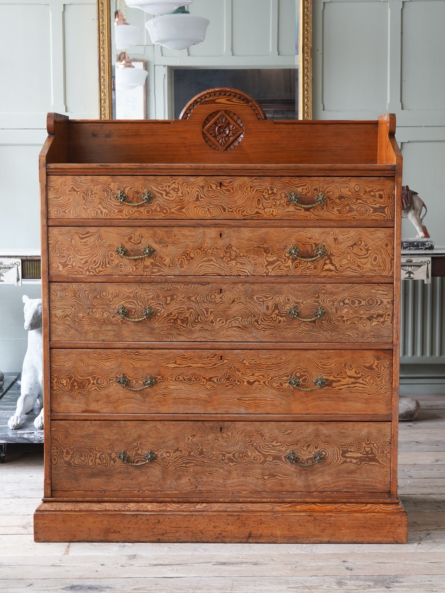 A 19th Century Gothic Revival Chest of Drawers