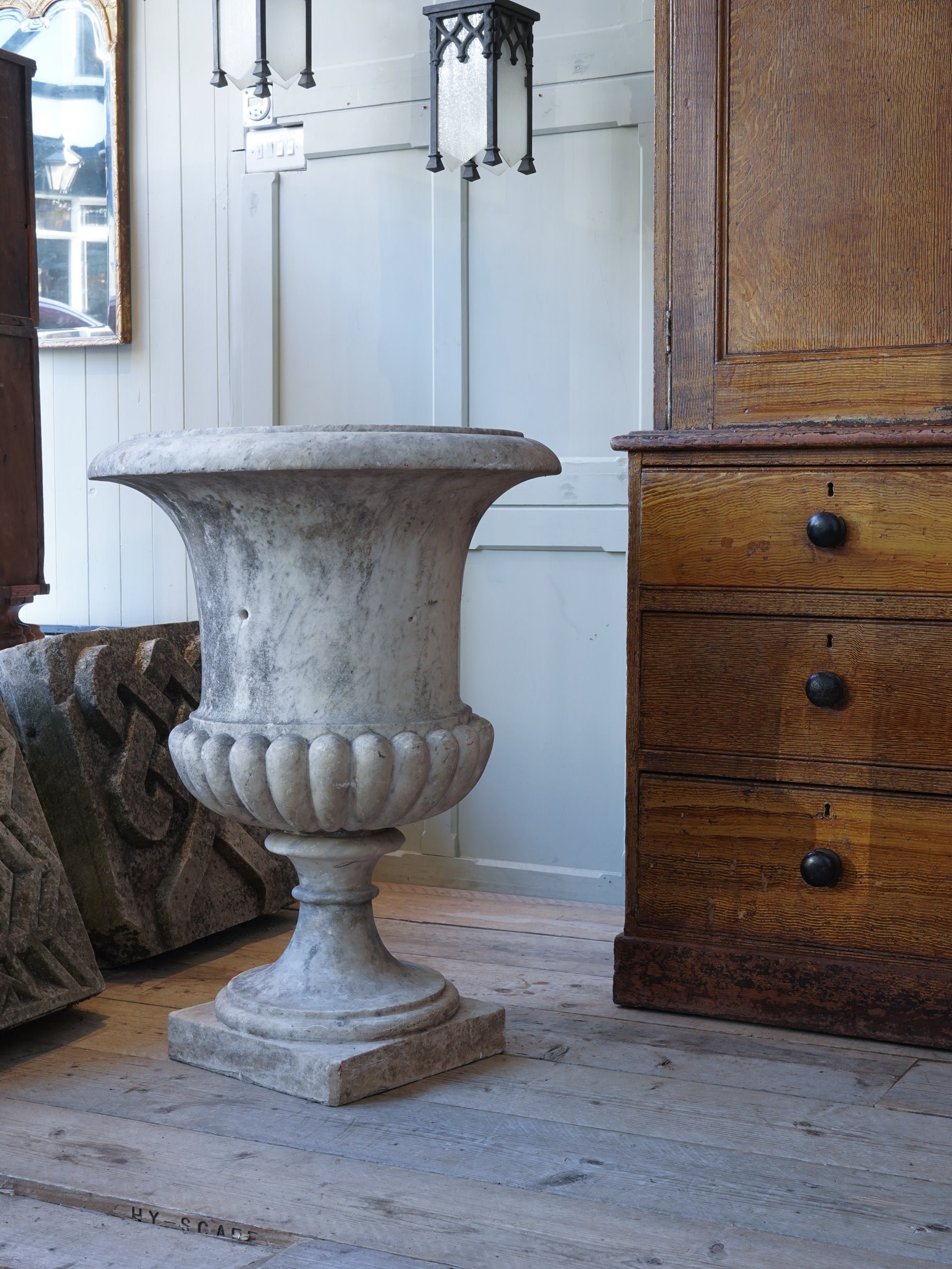 Early 19th Century Marble Campana Form Urn