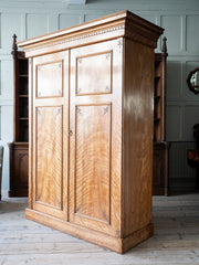 A 19th century Satin Birch Compactum Wardrobe