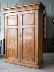 A 19th century Satin Birch Compactum Wardrobe