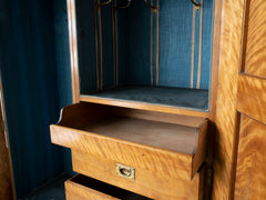 A 19th century Satin Birch Compactum Wardrobe