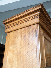 A 19th century Satin Birch Compactum Wardrobe