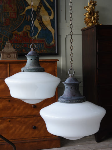 Two large Chapel Pendant Lights