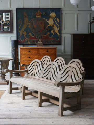 A Pair of Teak Garden Benches