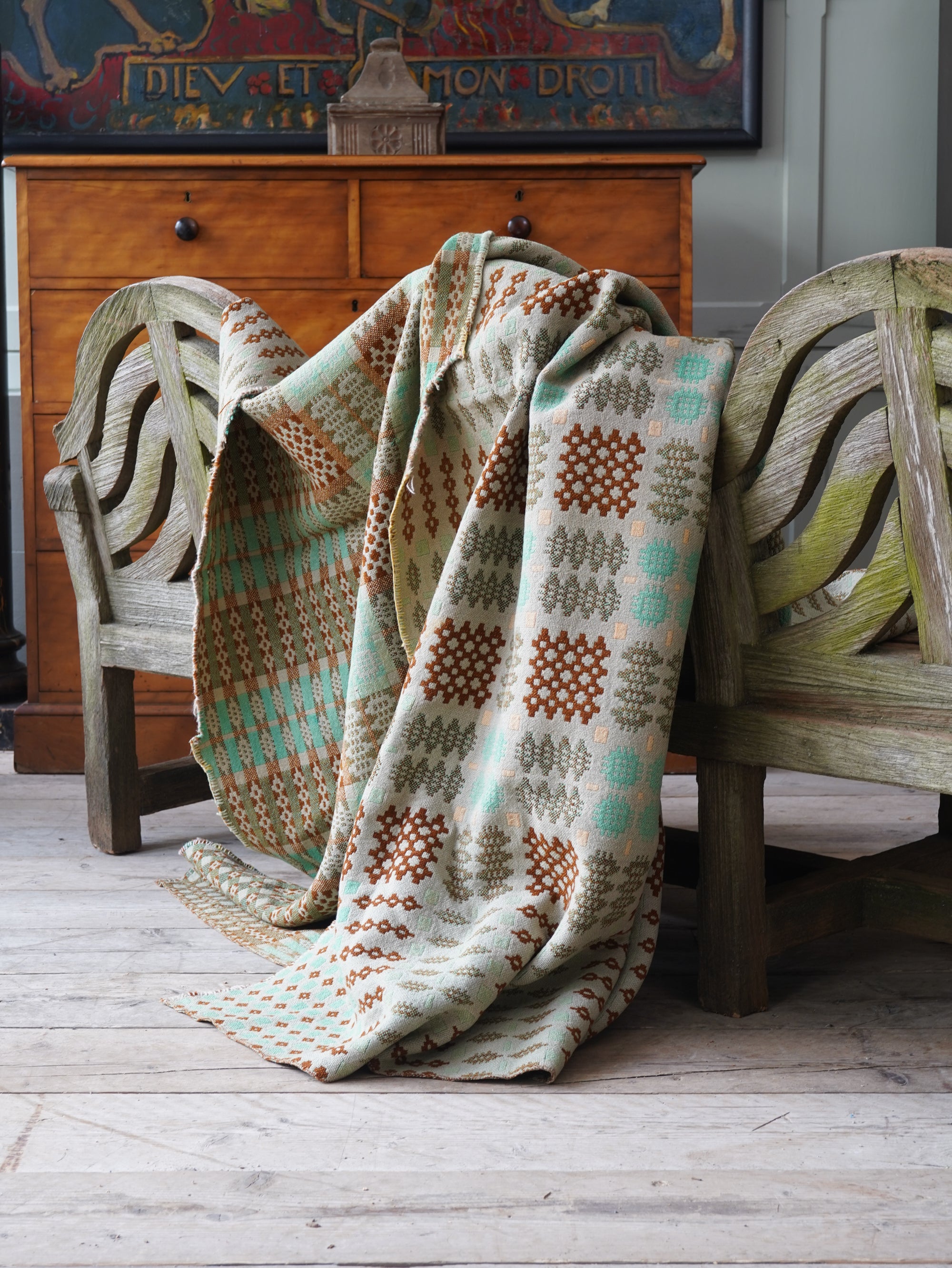 An Early Welsh Tapestry Blanket