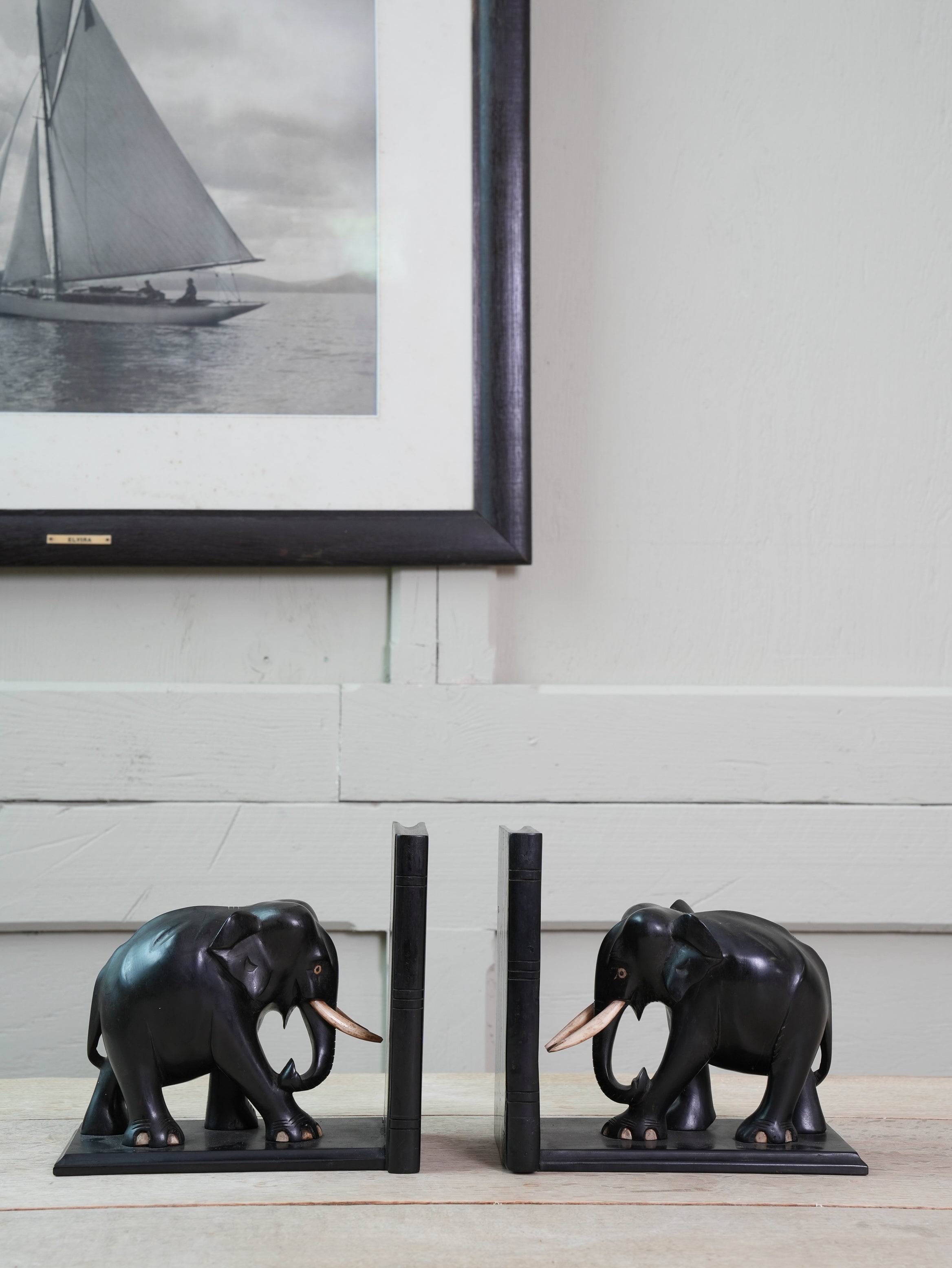 Coromandel Elephant Bookends