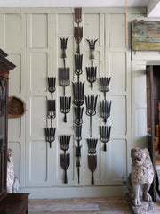 A Collection of Wrought Iron Eel Forks