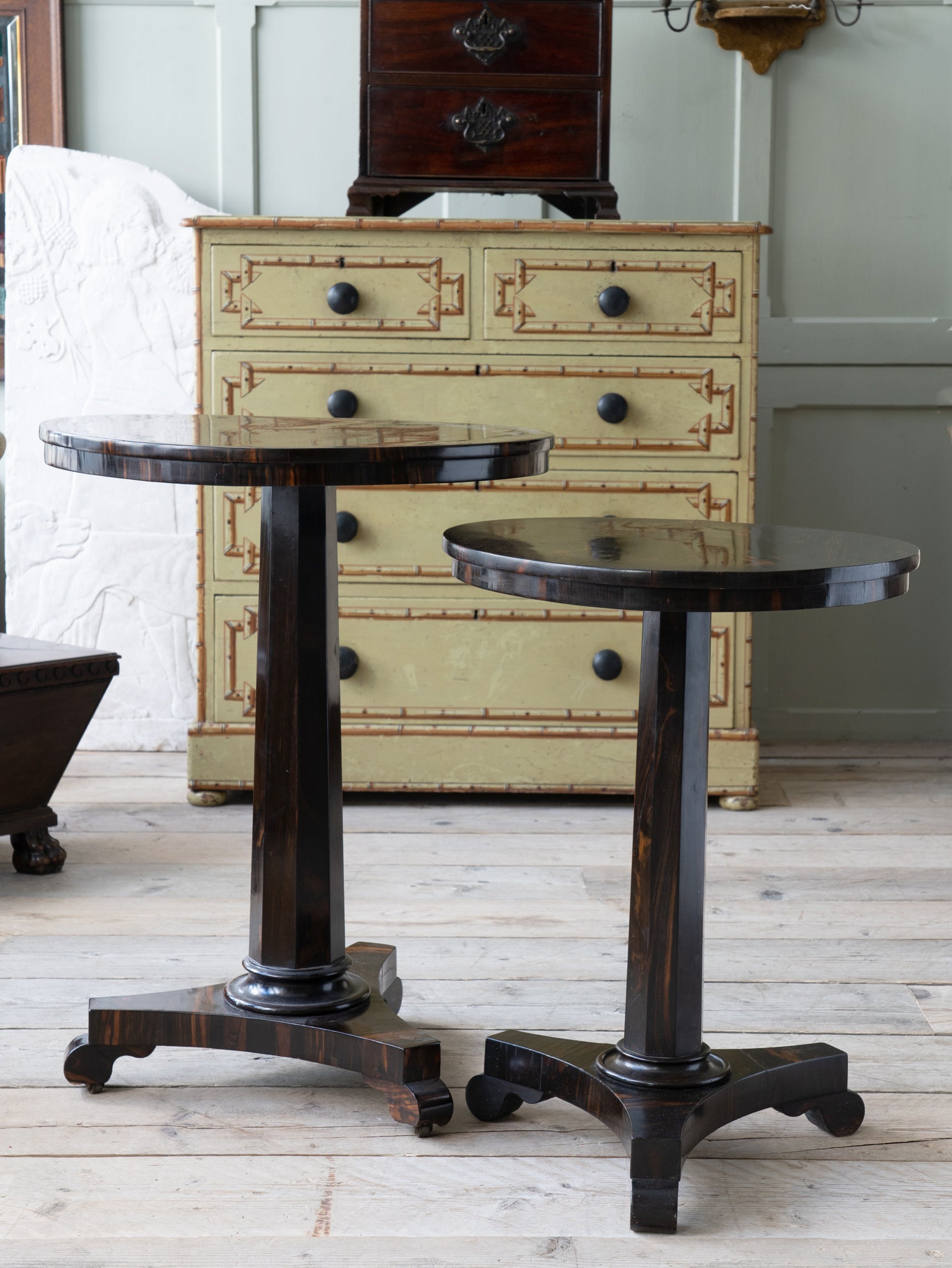 George IV Coromandel Lamp Tables