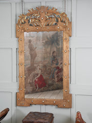 A 19th Century Baltic Faux Timber Gilt Mirror