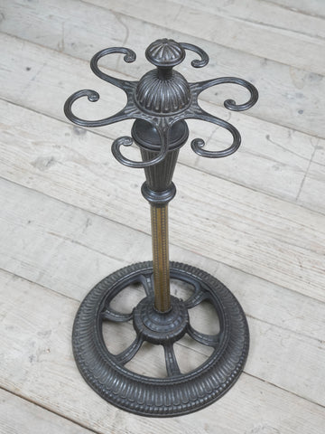 A Cast Iron & Brass Stick Stand