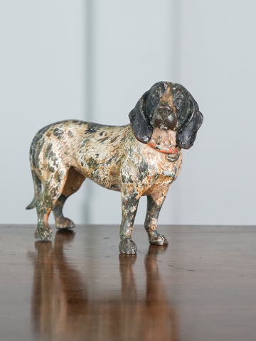 An Austrian Cold Painted Bronze Spaniel