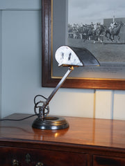 A 1930s Brass Bankers Desk Lamp