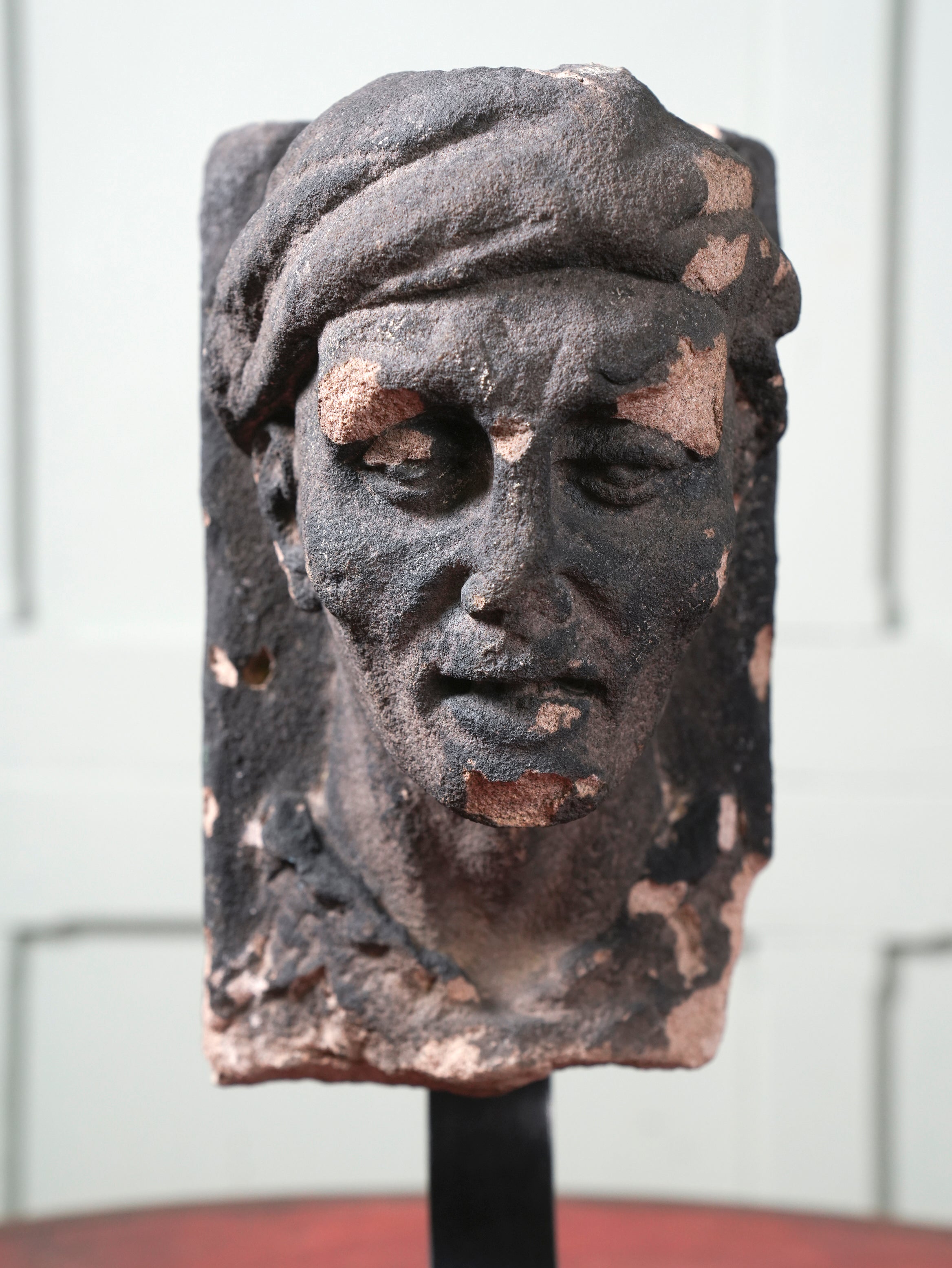 A 19th Century Carved Sand Stone Male Bust