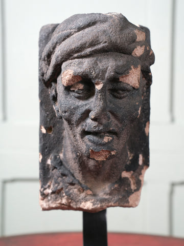 A 19th Century Carved Sand Stone Male Bust