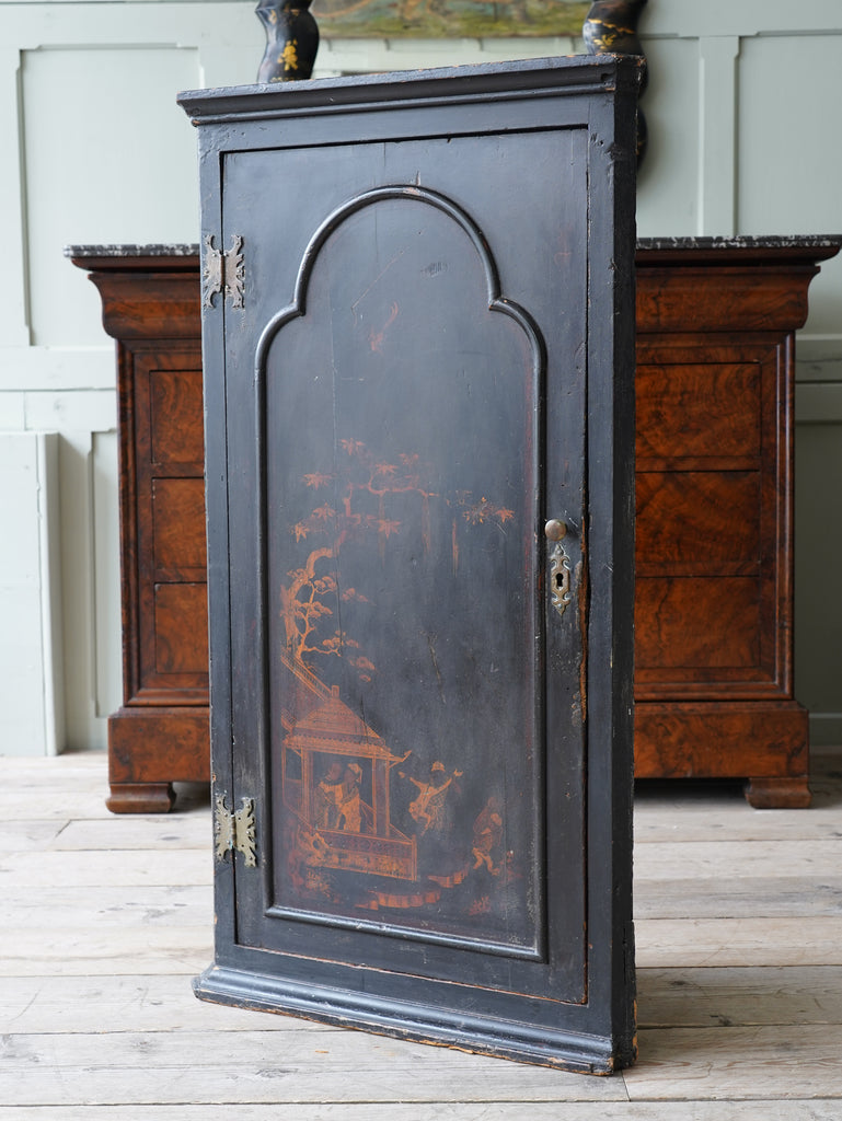 18th Century Chinoiserie Corner Cupboard