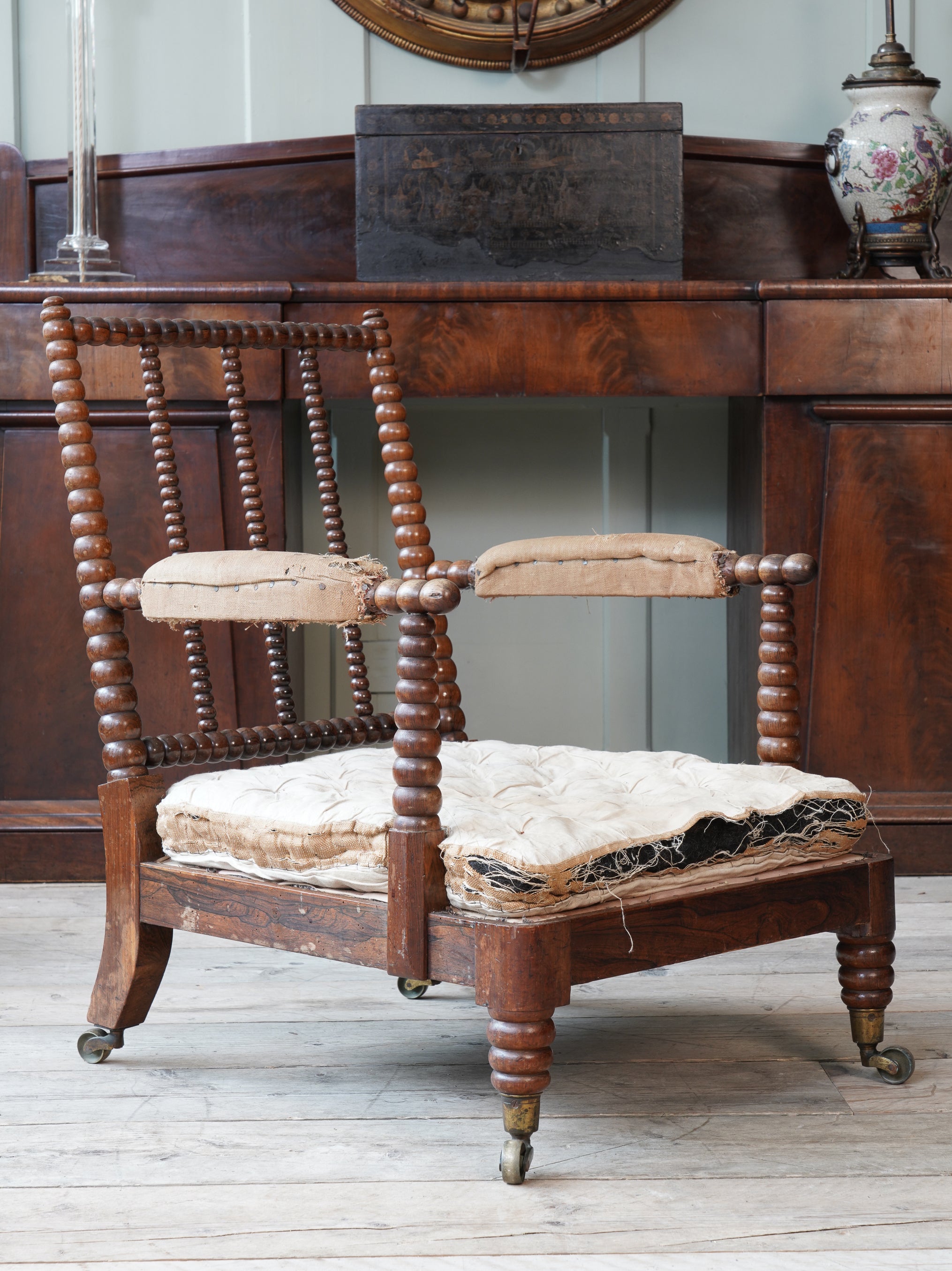 A Rosewood Bobbin Chair