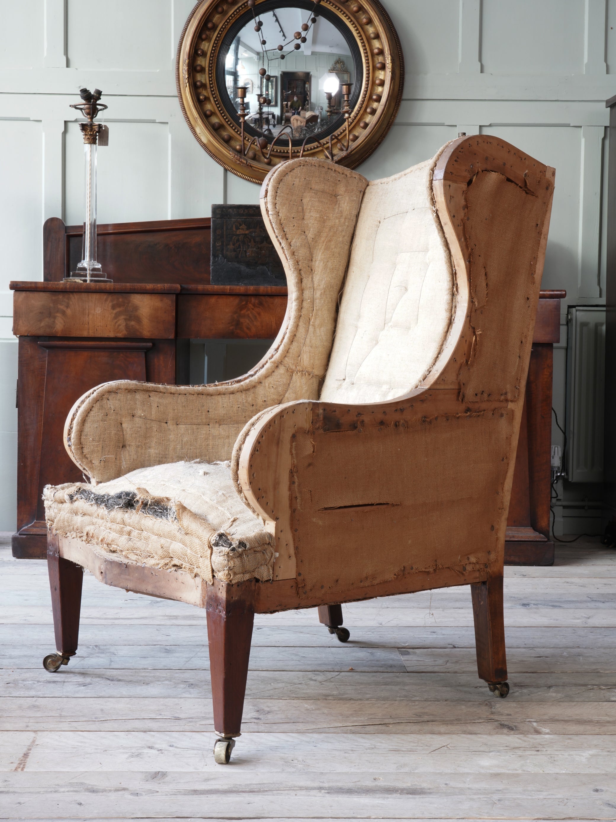 A 19th Century Wing Armchair