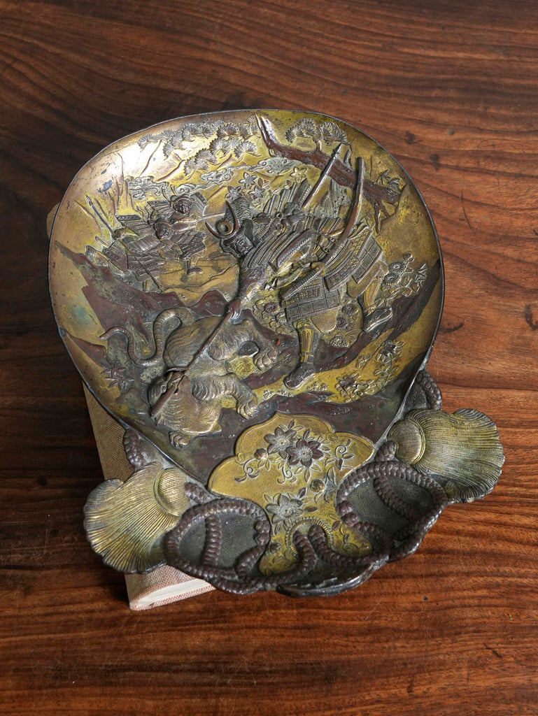 A Japanese Meiji Period Bronze Dish