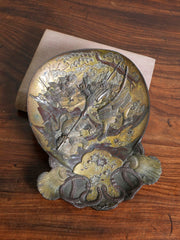 A Japanese Meiji Period Bronze Dish