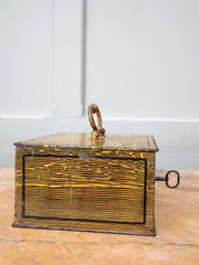 A 19th Century Faux Wood Grain Strong Box