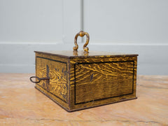 A 19th Century Faux Wood Grain Strong Box