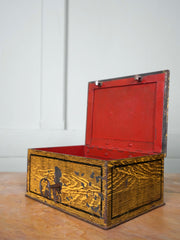 A 19th Century Faux Wood Grain Strong Box