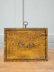 A 19th Century Faux Wood Grain Strong Box