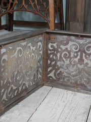 An Edwardian Pierced Steel Fireplace Fender