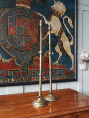 A Pair Of Brass Table Lamps