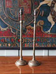 A Pair Of Brass Table Lamps