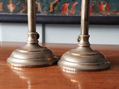 A Pair Of Brass Table Lamps