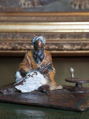 A Franz Bergman Bedouin Cold Painted Bronze