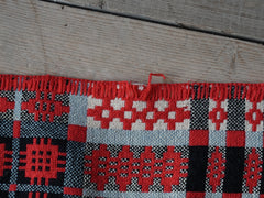 Deep Red Welsh Tapestry Blanket