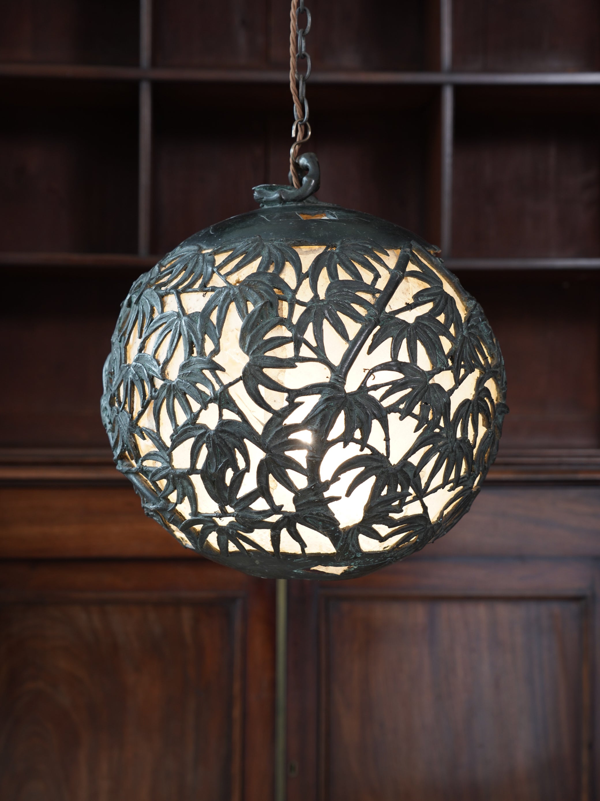 A 19th Century Japanese Bronze Pendant Light